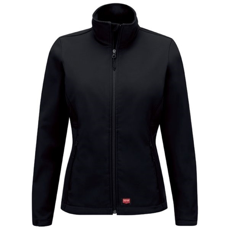 WORKWEAR OUTFITTERS Women's Deluxe Soft Shell Jacket -Black-Large JP67BK-RG-L